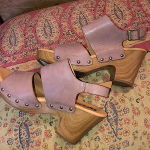 Korks heels. Worn once.